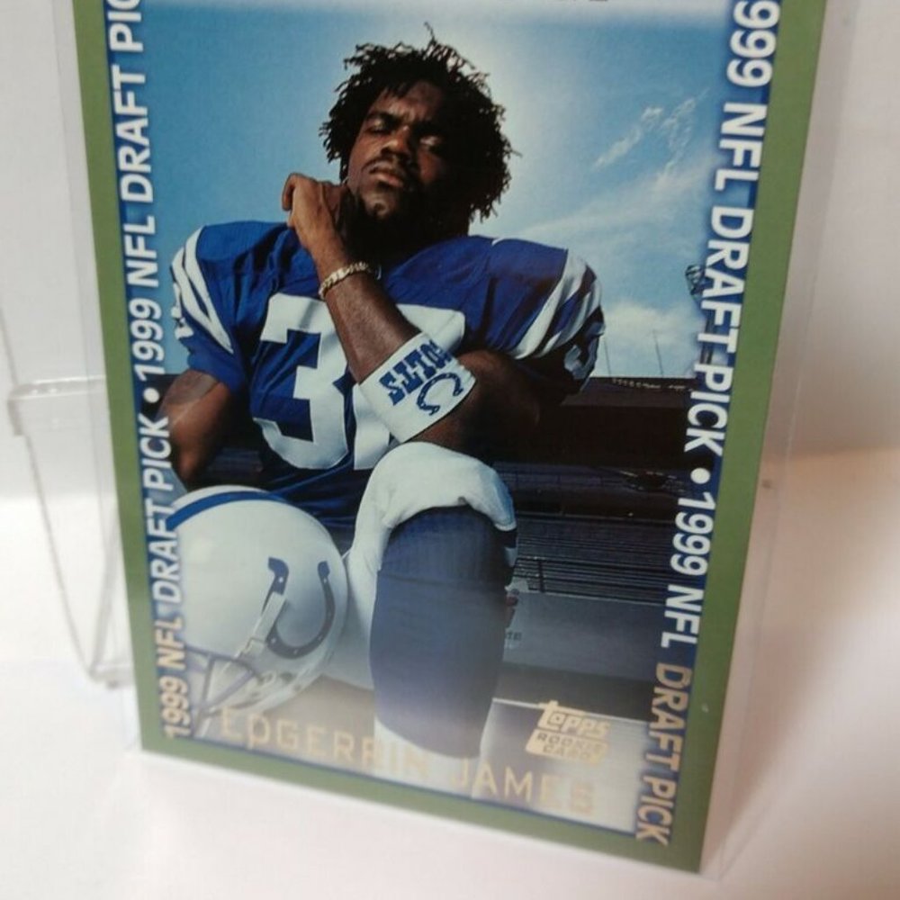 3/$25📌🏈🏈1999 Topps #339 Edgerrin James Indianapolis Colts RC Rookie GQ HOF - Picture 6 of 6